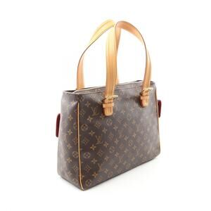 Louis Vuitton Multiplicite Handbag Leather Monogram Brown